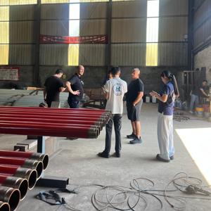 High Pressure Red Externally <b>Plastic</b>-Coated Steel Pipe, Threaded Ends — Anti-corrosion, Quick Installation - Product Image 3