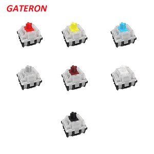 Interrupteur de clavier mécanique de jeu <span class=keywords><strong>GATERON</strong></span>, argent, blanc, rouge, bleu, jaune, marron, noir, interrupteur optique - Product Image 5