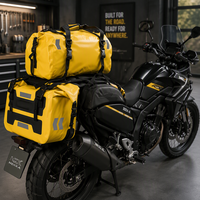 Sacoche de selle de moto imperméable grande capacité, sacoche latérale en PVC à fermeture roll-top, sacoche arrière OEM