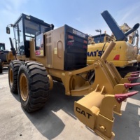 Niveleuse sur pneus Caterpillar CAT 140H d'occasion, 138 kW, d'origine japonaise, longueur de lame 3660 mm, 15 tonnes, équipement de construction routière, 2024