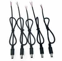 Câble d'alimentation DC pour ordinateur portable, adaptateur de chargeur, prise mâle/femelle à douille cylindrique, 2 conducteurs en cuivre, PVC, 5.5x2.5mm
