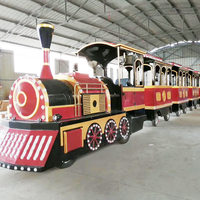 Tren sin rieles de alta velocidad para parques de atracciones, garantizado por un año, de alta calidad, atractivo y de alta velocidad, en venta.