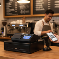 Imin Swan1 XL-1.6/10.1 Registre de point de vente de bureau pour les restaurants Android et Windows Système de commande et de paiement des restaurants