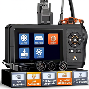 Scanner de diagnostic HD430 pour camions poids lourds, outils de diagnostic diesel OBD2, réinitialisation DPF, régénération forcée, analyse complète du système pour véhicules 12V - Product Image 1
