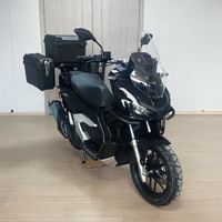 JIANSHE Black Sport Power ADV 200CC Sepeda Motor Bensin Berpendingin Air Kecepatan Maksimum 120km/jam EFI ABS Brushless Dengan Tiga Kotak