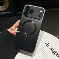 Estuche de carga inalámbrica magnética para iPhone 17 16 15 14 13 12 11 Pro Max 17 Air 16E cubierta de protección de lente de vidrio de silicona