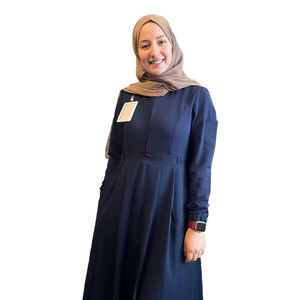 Abito da <span class=keywords><strong>infermiera</strong></span> musulmano modesto LOMW con hijab, maniche lunghe, uniforme scrub, polsini elastici, tasche nascoste - Product Image 4