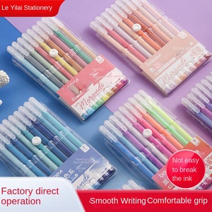 Set di 9 Penne Gel Colorate Serie Morandi Baiyi per Studenti, Ideali per Appunti, Graffiti e Disegno - Product Image 2
