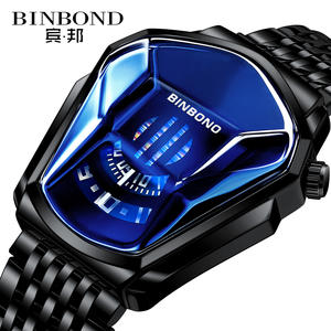 Reloj de Cuarzo Automático BINBOND, Diseño Popular, Reloj <span class=keywords><strong>para</strong></span> Hombre, Regalo <span class=keywords><strong>para</strong></span> Novio, Aniversario de Bodas, Cumpleaños - Product Image 2