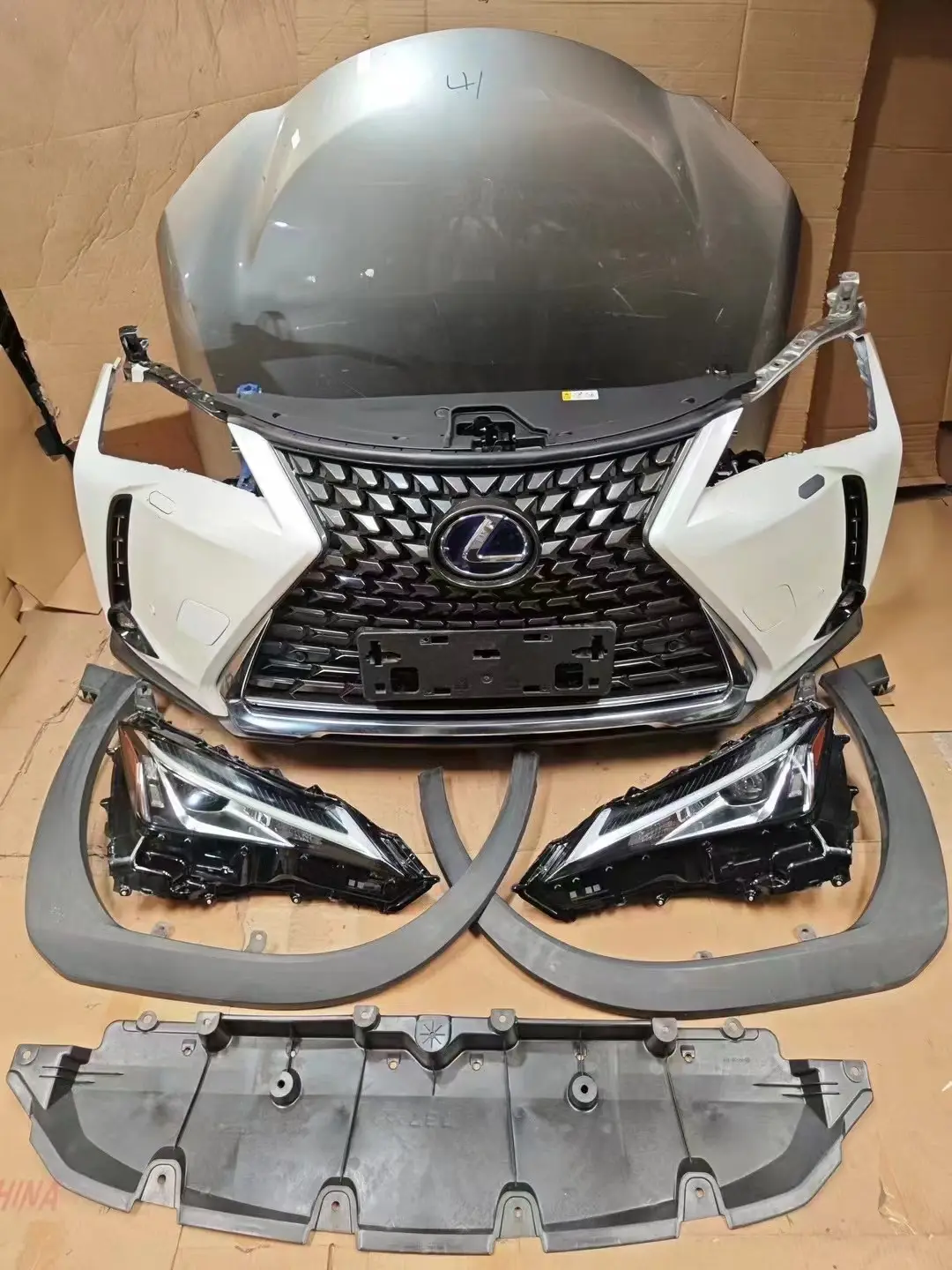 bumper assembly for Lexus ES IS RX RC RZ UX NX GX GS LS LC LX bumper grille radiator headlights fog lights front face assembly
