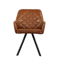 Fauteuil inclinable moderne en similicuir pour salon et chambre à coucher, fauteuil de lecture rembourré avec dossier haut