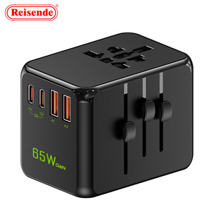 Adaptateur de voyage universel multifonctionnel avec charge rapide GaN, sans ports, fabriqué en Chine - Product Image 3