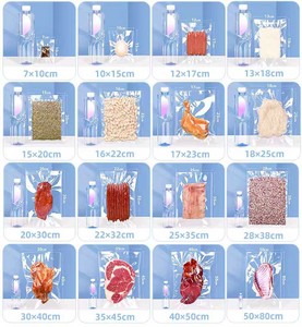 Food 3 Side Seal Sealer Bags Custom <strong>Printed</strong> Plastic Heat Sealing Storage Freezing Packaging Nylon High clear Vacuum Bag for <strong>Meat</strong> - Product Image 3