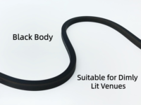 Bande LED néon flexible noire blanc chaud 1800K-3000K, vente en gros, IP67, pour cinéma, chambre, allées, façade, décoration intérieure et extérieure