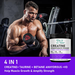Fornitura OEM di Creatina Monoidrato in Polvere per la Crescita Muscolare, Miglioramento delle Prestazioni Atletiche, Integratore in Polvere con Vitamina D - Product Image 3