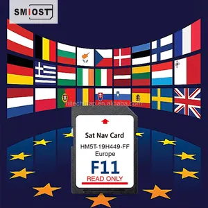 SMIOST لفورد مونديو طقم Mapa Karte للملاحة خريطة سيارة GPS قابلة للتغيير CID SD Sat Nav Card F11 64GB