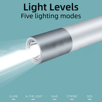 Mini lampe torche de poche LED en alliage d'aluminium rechargeable personnalisable OEM avec logo