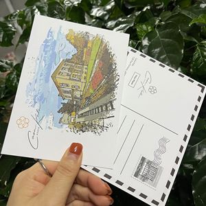 Goedkope, op maat gemaakte, kleurrijke logo-papieren insert-postkaarten, visitekaartjes, promotionele, op maat gemaakte felicitatie- en bedankkaartjes voor kleine bedrijven - Product Image 4