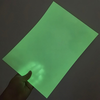 Feuille de papier autocollant luminescent imprimable de taille personnalisée A3 A4 8,5x11 pouces, qui brille dans le noir, pour imprimante laser et jet d'encre