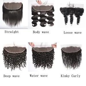 Cheapest Lace Frontal Closure Deep Wave Straight Kinky Curly Human Hair Hd Lace 13*4 Closures And Frontals 130% Density