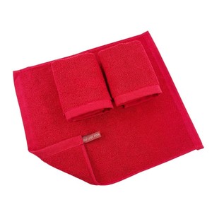 ผ้าเช็ดครัวสี่เหลี่ยมผ้าฝ้ายแท้สีพื้น 30x35 ซม. สีแดงและสีเขียว เป็นมิตรกับสิ่งแวดล้อม สำหรับใช้ในบ้านและร้านอาหาร - Product Image 5