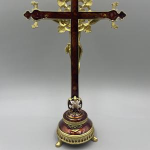 Cruz católica ornamento reliquias sagradas aleación de la Biblia Cruz de Metal decoración Navidad figuras Iglesia decoración religiosa - Product Image 2