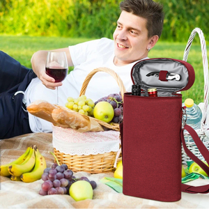 Sac isotherme à vin en polyester tendance, étanche, avec bandoulière pour le voyage - Product Image 6