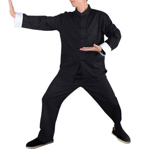 Vêtements de Kung Fu 2026 Uniformes traditionnels de Tai Chi pour garçons et filles Arts martiaux chinois Wing Chun Combinaison longue à manches longues Tang - Product Image 2