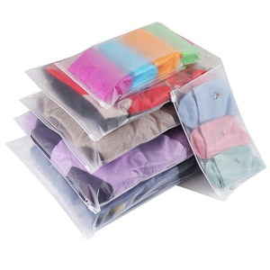 Bolsa de embalaje de ropa personalizada de alta calidad Embalaje de camisetas de plástico Bolsas de almacenamiento con cremallera OEM de fábrica al por mayor Longitud de espesor - Product Image 6