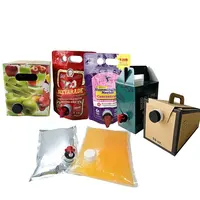 Индивидуальный стоячий пластиковый ламинированный пакет, упаковка с жидким носиком, нагрудник в коробке для сока и питья
