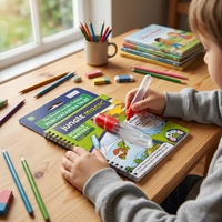 Ensemble de peinture pour enfants, livre de peinture à l'eau magique, sûr et respectueux de l'environnement, livre de peinture à l'eau aux motifs exquis