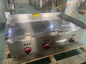 業務用厨房機器 ステンレス製カウンター天板 ガスフライパン 電気フラットグリドル 卓上ガスグリドルグリル - Product Image 2