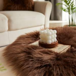 Soffice tappeto <span class=keywords><strong>Shaggy</strong></span> Area coperta in finta pelliccia di montone tappeti Fuzzy tappeto peloso per soggiorno, camera da letto, arredamento della stanza della scuola materna - Product Image 2