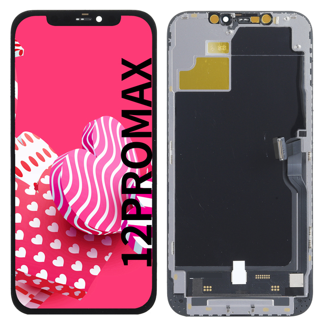 JK OLED Screen Display Quality Replacement LCD Touch Digitizer Assembly Spare Parts for iPhone 12 Pro Max Cell Phone Screen