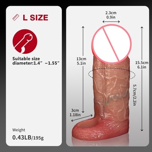 <span class=keywords><strong>Préservatif</strong></span> pour hommes. Un pénis en silicone qui augmente en taille et en épaisseur. Un jouet sexuel transfrontalier populaire et très vendu. - Product Image 3