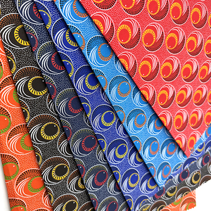 Tissu Africain en Cire 100 % Polyester Style Batik Imprimé - Product Image 1