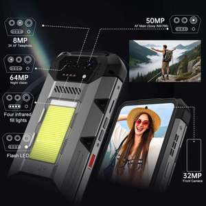 สมาร์ทโฟนเกมมิ่ง 8849 Hike Rugged Octa Core 12+512GB Android 15 แบตเตอรี่ 23800mAh LTE กันน้ำ กล้อง 50MP มองเห็นในที่มืด หน้าจอ LCD 6.79 นิ้ว - Product Image 2