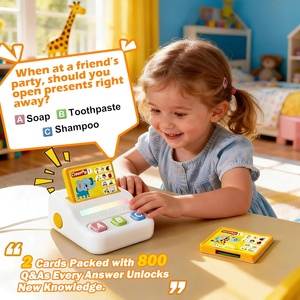 Jeu de <span class=keywords><strong>quiz</strong></span> éducatif pour l'apprentissage avec 800 questions et réponses, activité Montessori d'entraînement cérébral, cadeau pour l'autisme, la thérapie sensorielle et la logopédie - Product Image 2