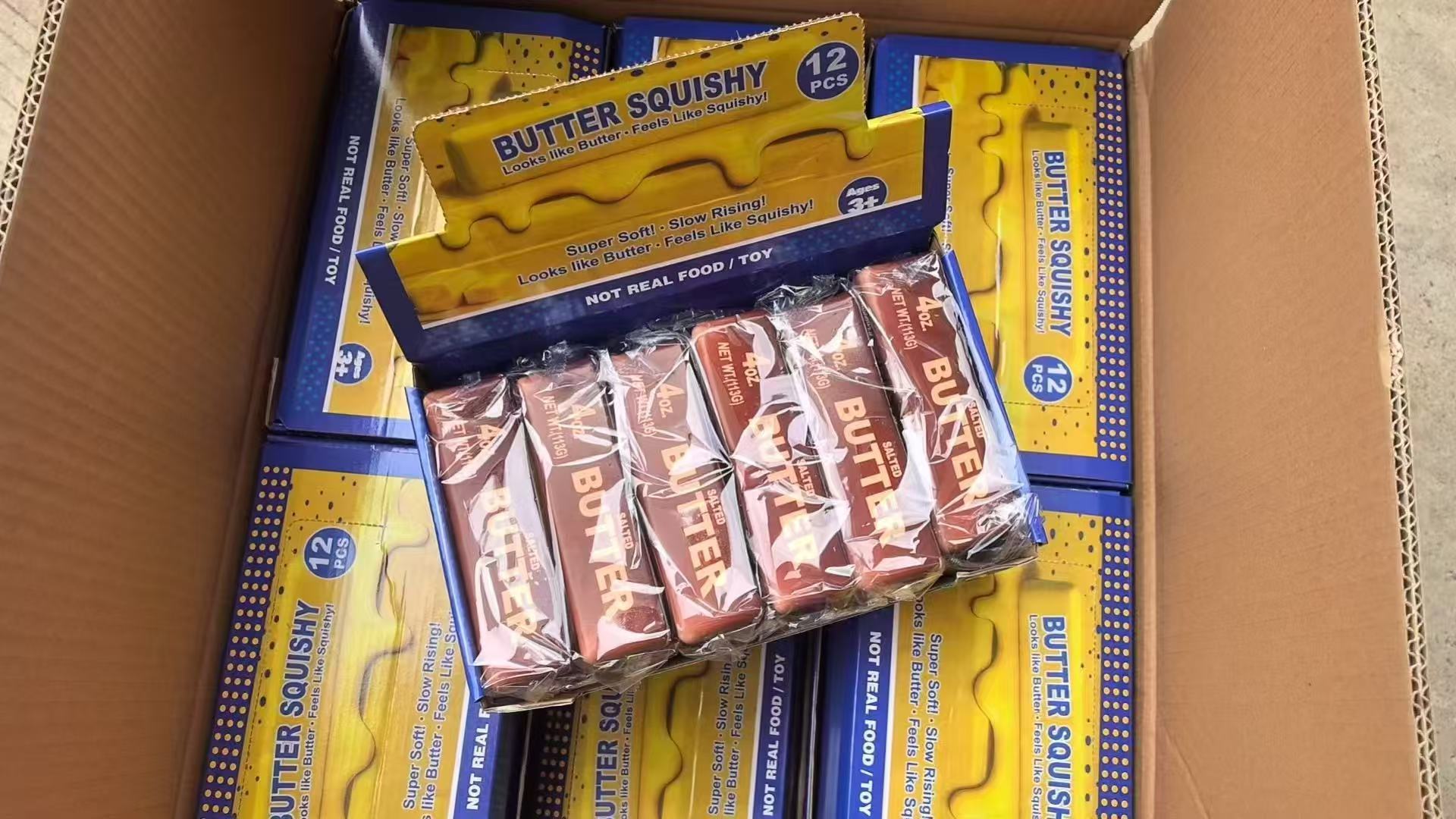 Bâton de beurre couleur chocolat