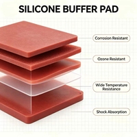 Coussin isolant en caoutchouc silicone basse tension sur mesure ODM, haute résistance à la traction, pour amortisseur de chocs de transformateur électrique
