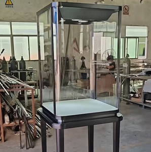 Gabinete de joyería de vidrio personalizado de lujo, escaparate de quiosco, escaparate de torre de iluminación LED para accesorios de joyería y salas de exposición - Product Image 3