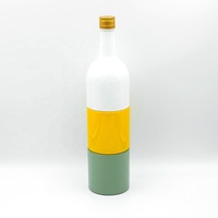 Bouteilles en verre de luxe transparentes Super Flint vides pour liquides, bière, vin, spiritueux, vodka, brandy, whisky avec bouchon en liège
