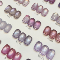 AILANUO Kit de Gels Ongles Effet Œil de Chat Multicolore 15 Couleurs Effet Clair de Lune Nouvelle Collection Tendance Sans HEMA Sans TPO Non Toxique Gel UV Vente en Gros