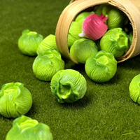 Miniatuurvoedselspeelgoed Gesimuleerde groenten Fruit DIY-accessoires Kunststof hars Brandstofinjectie Poppenhuisminiaturen Landschap