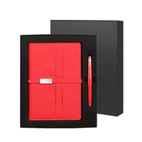 Ensemble de carnet à couverture métallique argentée avec stylo, personnalisable, cadeau d'affaires pour l'école, directement de l'usine OEM