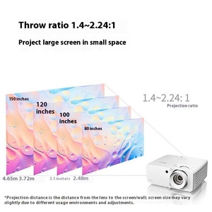 Máy chiếu 4K <span class=keywords><strong>Optoma</strong></span> uhz616-Độ phân giải siêu HD 3840x2160, Máy chiếu 3D tại nhà, Máy chiếu Video tại nhà, 4000 lumens - Product Image 3