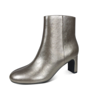 Nouveau Style de mode populaire 2025 bottes 6.5Cm bottes pour femmes noires en caoutchouc et Pu bottes d'hiver pour femmes fabriquées à Shenzhen