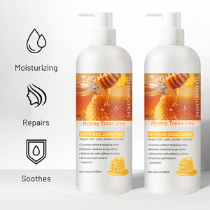 TWG Marque privée Shampooing et après-shampooing nourrissant au <span class=keywords><strong>miel</strong></span> Shampooing hydratant et réparateur doux et brillant Ensemble <span class=keywords><strong>de</strong></span> shampooings pour le soin des cheveux au <span class=keywords><strong>miel</strong></span> - Product Image 3