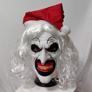 Máscara <span class=keywords><strong>de</strong></span> <span class=keywords><strong>payaso</strong></span> aterrador Cosplay <span class=keywords><strong>de</strong></span> Halloween Película <span class=keywords><strong>de</strong></span> terror Terrifier Joker Killer Máscara <span class=keywords><strong>de</strong></span> látex - Product Image 1