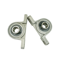 Palier à semelle auto-alignant en alliage de zinc KP002, 15 mm, 2 boulons, monté sur bride, précision P6, pour machine de transformation alimentaire